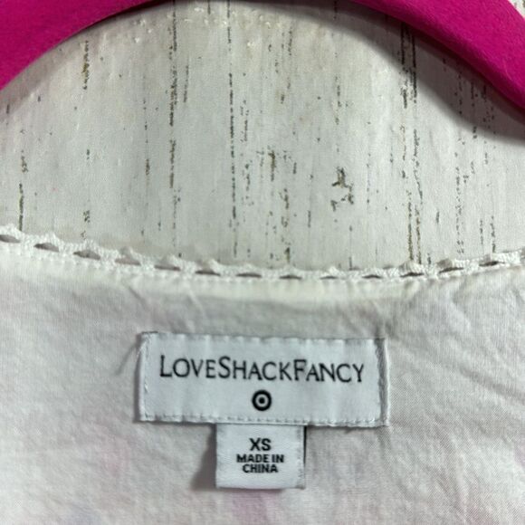 LoveShackFancy x Target Pink & Mint Floral Tiered Maxi Dress Size XS Romantic - Picture 6 of 14